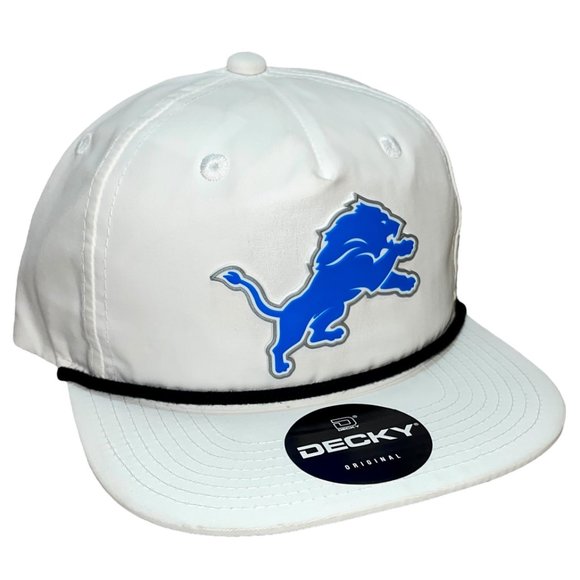 Detroit Lions 3D Classic Rope Hat- White/ Black - Picture 3 of 4